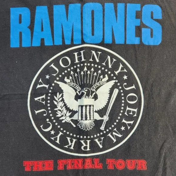 Vintage Ramones Adios Amigos 1996 Final Tour T-Shirt, Size X-Large